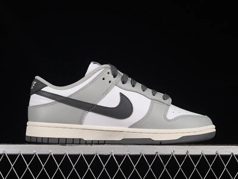 All categories Nk SB Dunk series Nk SB Dunk Low low-top sneakers M version pure original Nk Dunk Low "Light Smoke Grey" white gray SB low-top sports and leisure sneakers DD1503-117